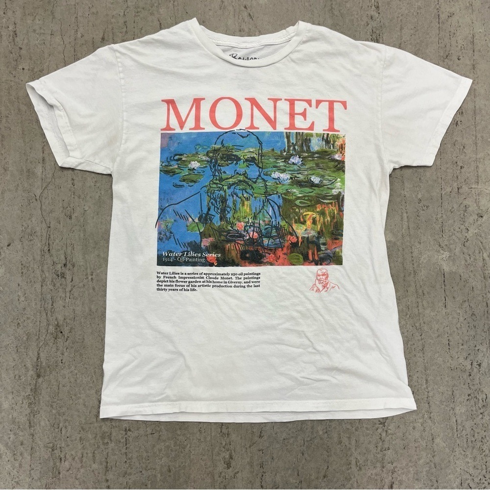 Bowery Supply Co. Monet Graphic Tee 100% Cotton Size Medium